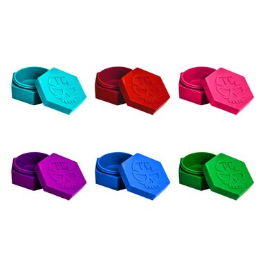 MKGlass TXSJ2 Toxic Jumbo Silicone Jars (6pc) hexagon