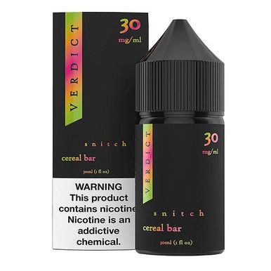 Snitch - Cereal Bar by Verdict Salt Series E-Liquid 30mL with Packaging