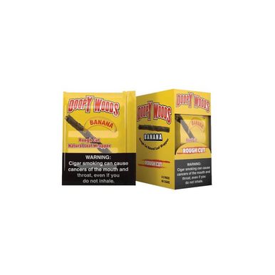 Doopy Woods Rough Cut Cigars 5-Pack (8pc Display Box) Banana packaging