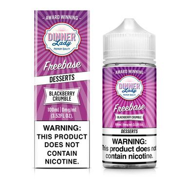 Blackberry Crumble Dinner Lady TFN 100mL with packaging