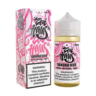 Sakura Iced Zen Haus 100mL with packaging