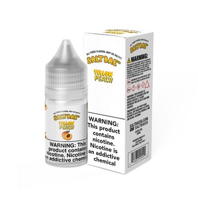Yellow Peach Salt Bae 50 Salts 30mL with packaging