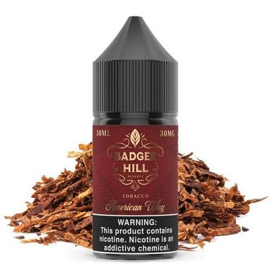 American Way by Badger Hill Reserve Salt E-Liquid Bottle