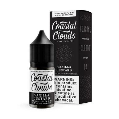 Vanilla Custard by Coastal Clouds Salt TFN E- Liquid with Packaging