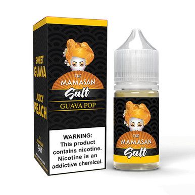 Guava Pop (Guava Peach) The Mamasan Salts Series 30mL with Packaging