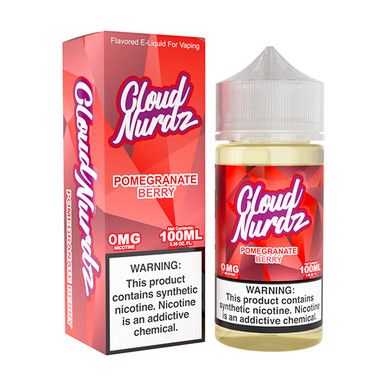 Pomegranate Berry Cloud Nurdz 100mL with packaging