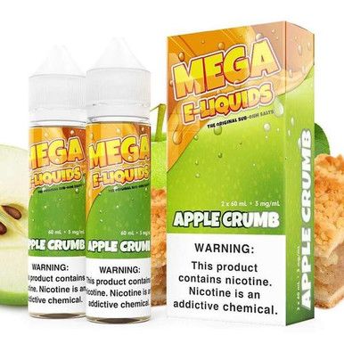Apple Crumble by Mega E-Liquid with Packaging
