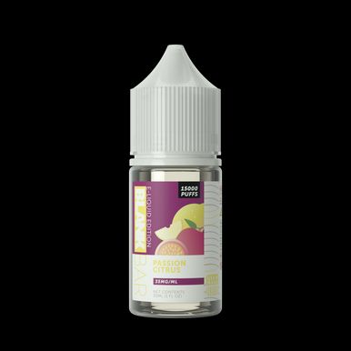Passion Citrus Blank Bar 15000 Puff Salts 30mL bottle