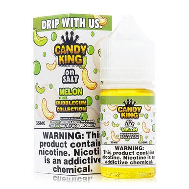 Melon By Candy King Bubblegum Salt E-Liquid with Packaging