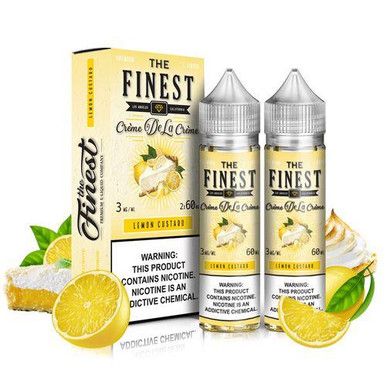 Lemon Custard by Finest Creme De La Creme E-Liquid with Packaging