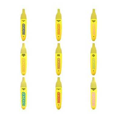 Loaded Banana TFN Disposable 2500 Puffs 5mL Group Photo