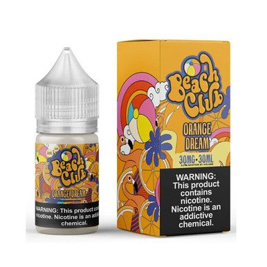 Orange Dream by Beach Club E-Liquid 30mL (Salts) with packaging
