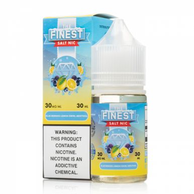 Blue Berries Lemon Swirl Menthol by Finest SaltNic E-Liquid with Packaging