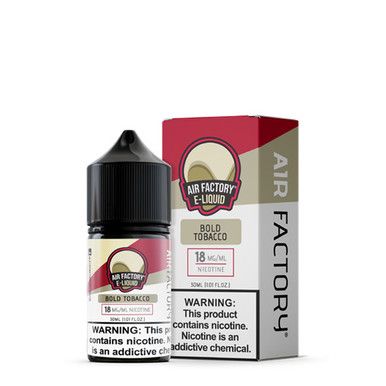 Bold Tobacco Air Factory Salts 30mL with Packaging