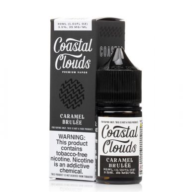 Caramel Brulee by Coastal Clouds Salt TFN E- Liquid with Packaging