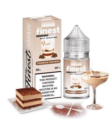 Tiramisu Custard by Finest SaltNic E-Liquid with Packaging