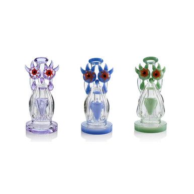 Lookah (Dab Rig) 8.27″ Cool Recycler Bloodshot Eyes Alien Water Pipe Group Image