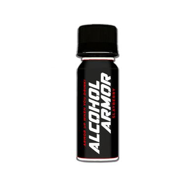 Alcohol Armor Hangover Prevention Shots (60mL) slayberry bottle