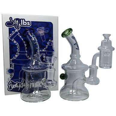 Dogg Lbs (Water Pipe) DLWP0029-0030 Everyday 6.5" Mini Rig Hydrant Box Set with Banger & Carb Cap group photo