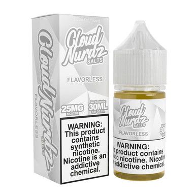 Flavorless Cloud Nurdz TFN Salts 30mL with packaging