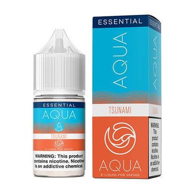 Tsunami Aqua Essential Tobacco-Free Nicotine Salts 30mL with Packaging