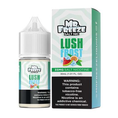 Lush Frost Mr. Freeze Tobacco-Free Nicotine Salts 30mL with Packaging