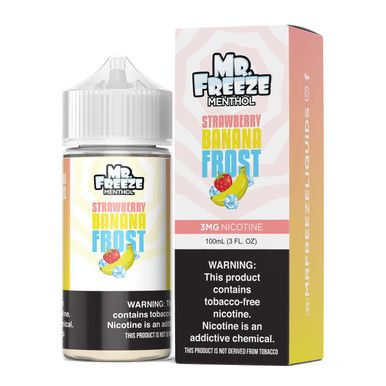 Strawberry Banana Frost Mr. Freeze Tobacco-Free Nicotine 100mL with Packaging