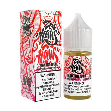 Mantra Iced Zen Haus Salts 30mL with packaging