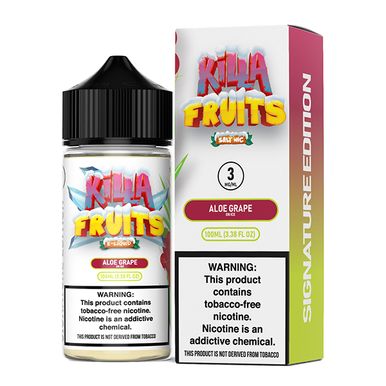 Aloe Grape Ice by Killa Fruits Signature TFN Series 100mL with packaging