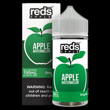 Watermelon by 7Daze Reds 100mL Freebase with packaging