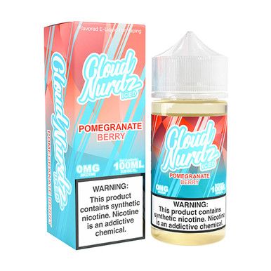 Pomegranate Berry Ice Cloud Nurdz 100mL with packaging