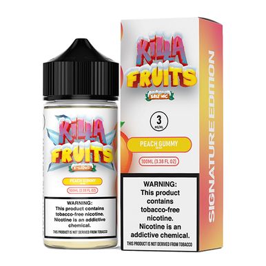 Peach Gummy on Ice by Killa Fruits Signature TFN Series 100mL with packaging