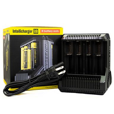 Nitecore i8 Intelligent Battery Charger (8-Bay) Group Photo