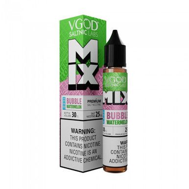 Iced Bubble Watermelon By VGOD Salt E-Liquid with packaging