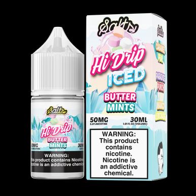 Butter Mints Iced Hi-Drip Salts 30mL with Packaging