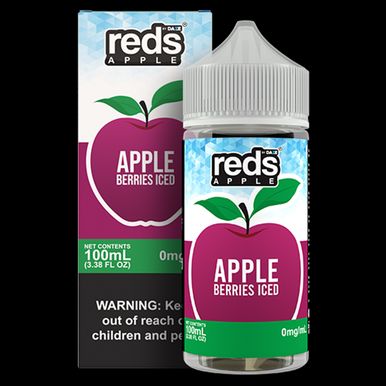 Berries Ice by 7Daze Reds 100mL Freebase with packaging