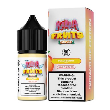 Peach Gummy on Ice by Killa Fruits Limited TFN Salts Series 30mL with Packaging