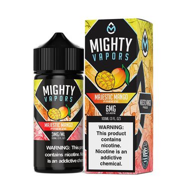 Majestic Mango Freeze by Mighty Vapors E-Juice (100mL)(Freebase) with packaging