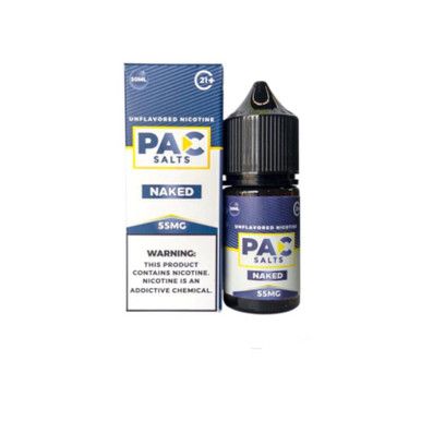 Naked PAC Salts 30mL with packaging