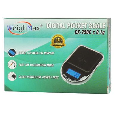 WeighMax (Scale) Digital Pocket Scale EX-750C packaging