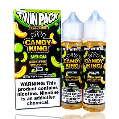 Melon By Candy King Bubblegum Collection E-Liquid with Packaging