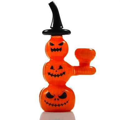 MKGlass TX104 Toxic Pumpkin Bubbler