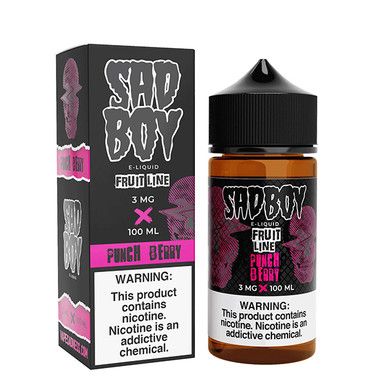 Fruit Punch Berry Sadboy 100mL with Packaging