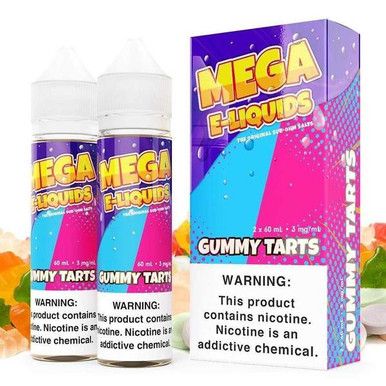 Gummy Tarts by Mega E-Liquid with Packaging