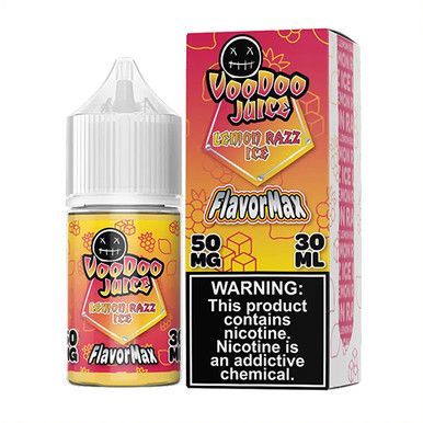 Lemon Razz Ice Voodoo Juice FlavorMax Salts 30mL with packaging