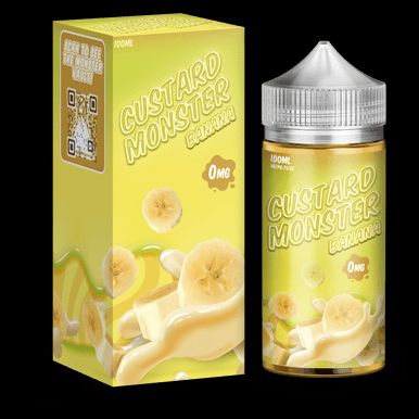 Banana Custard By Custard Monster E-Liquid with Packaging