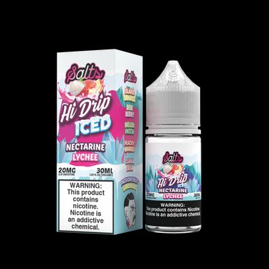 Nectarine Lychee Iced by Hi-Drip Salts Series 30mL
with Packaging - 20MG