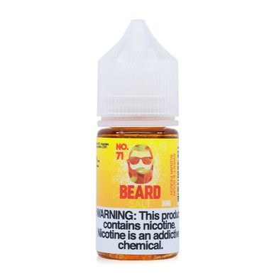 No. 71 Sweet and Sour Sugar Peach Salt by Beard Vape Co E-Liquid bottle