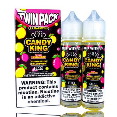 Pink Lemonade By Candy King Bubblegum Collection E-Liquid with Packaging
