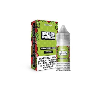 Strawberry Kiwi Ice Vapetasia Pod Punch Salts 30mL with packaging